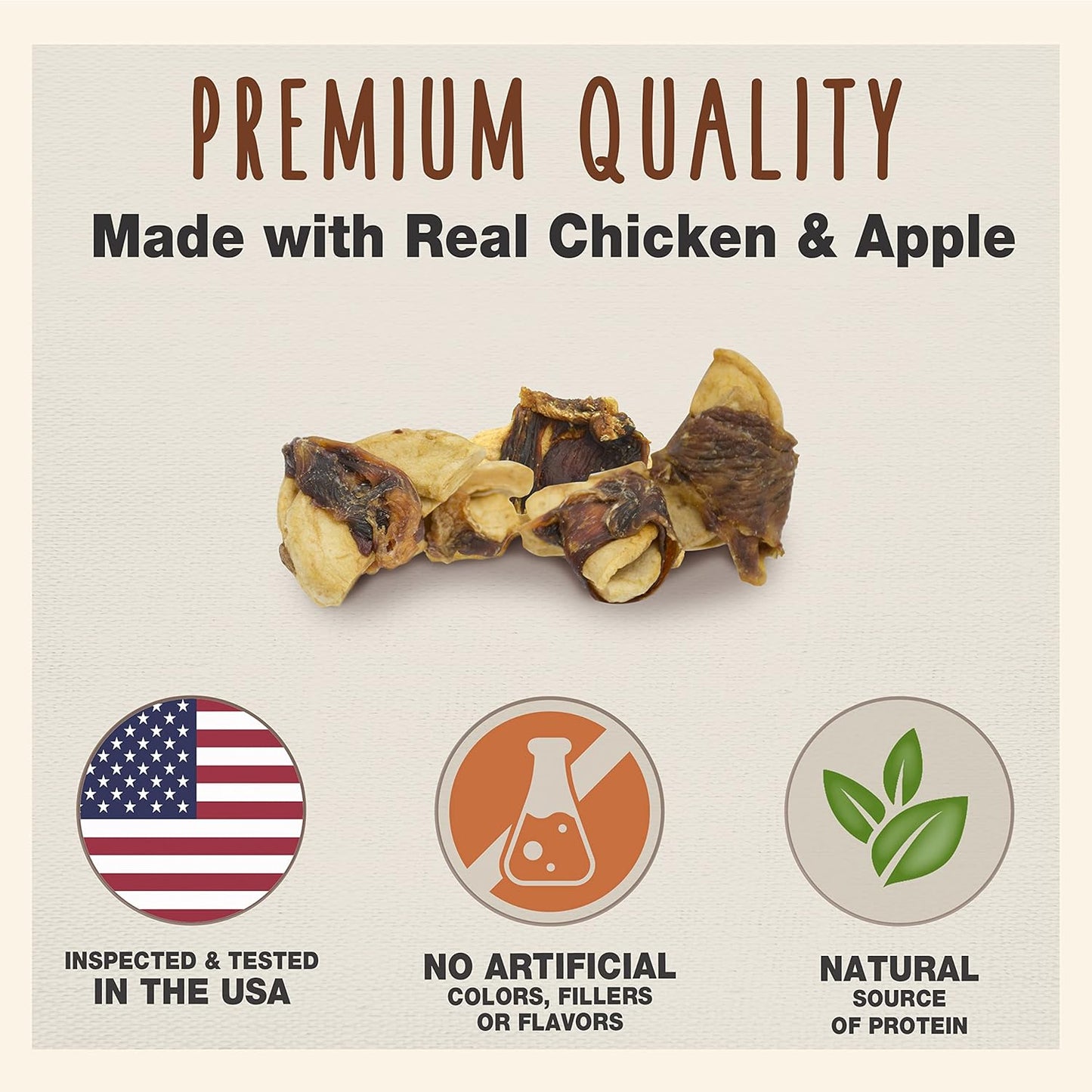 Gourmet Chicken & Apple Wrapped Biscuits Dog Treats, 28 Oz | Made with Real Chicken & Apple, Dog Treats Wraps, Crunchy Healthy Dog Treats, Great for Training, for Small & Large Breeds