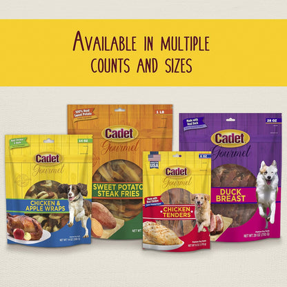 Gourmet Chicken & Apple Wrapped Biscuits Dog Treats, 28 Oz | Made with Real Chicken & Apple, Dog Treats Wraps, Crunchy Healthy Dog Treats, Great for Training, for Small & Large Breeds