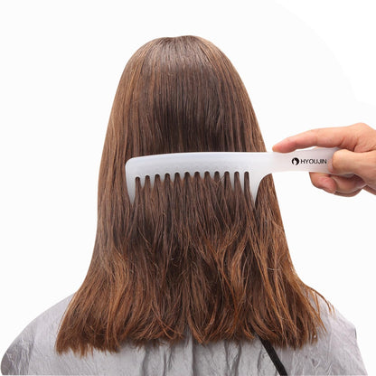 Large Wide Tooth Comb Detangling for Curly,Wet,Dry Hair,White | Smooth Teeth Hair Comb for Women,Men,Shower,Detangler Brush for Reduce Hair Loss and Dandruff & Headache-Minimal Breakages